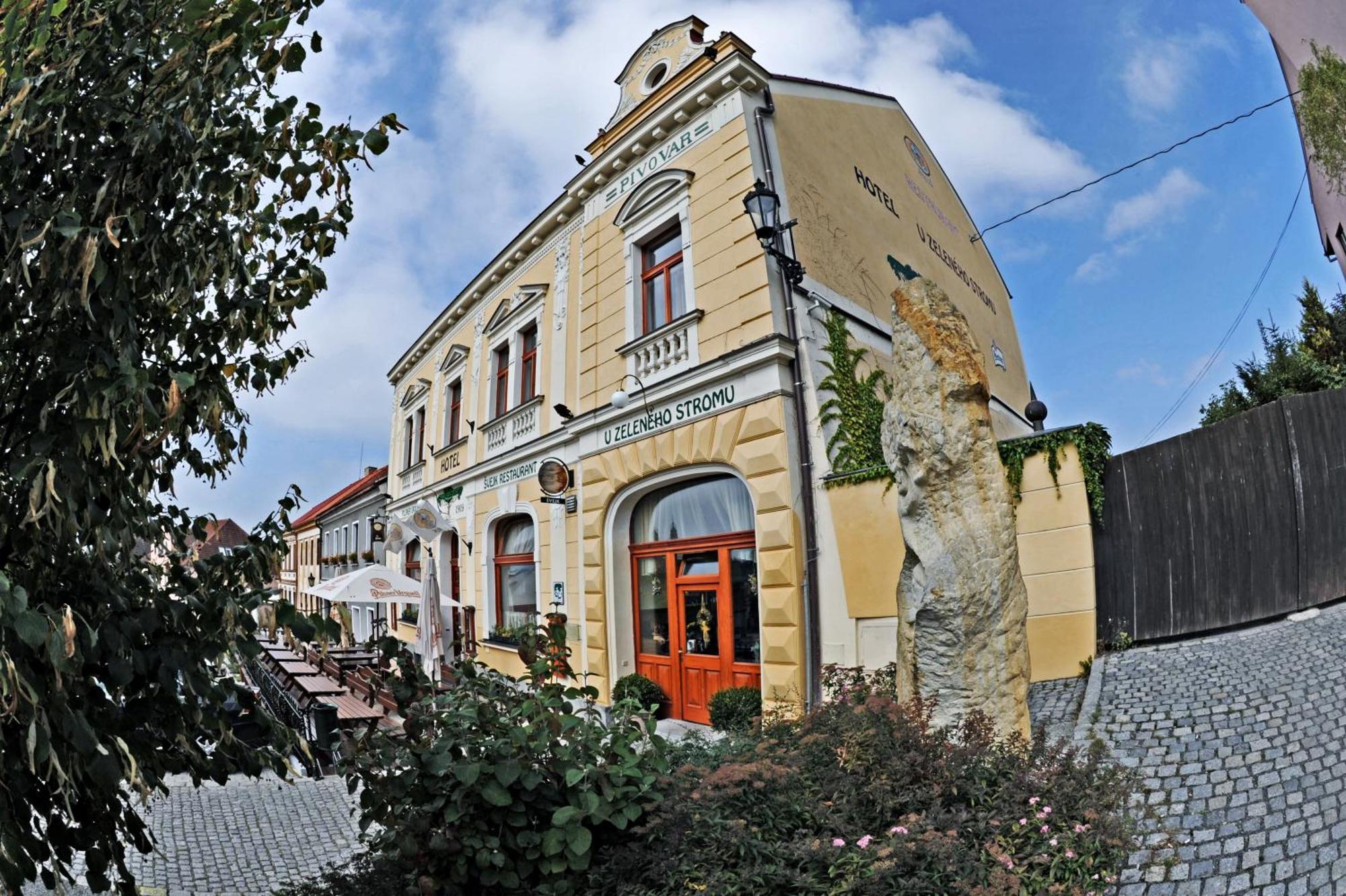 Hotel U Zeleneho Stromu Nepomuk Bagian luar foto