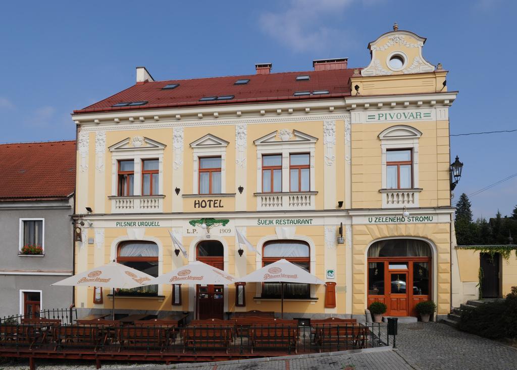 Hotel U Zeleneho Stromu Nepomuk Bagian luar foto